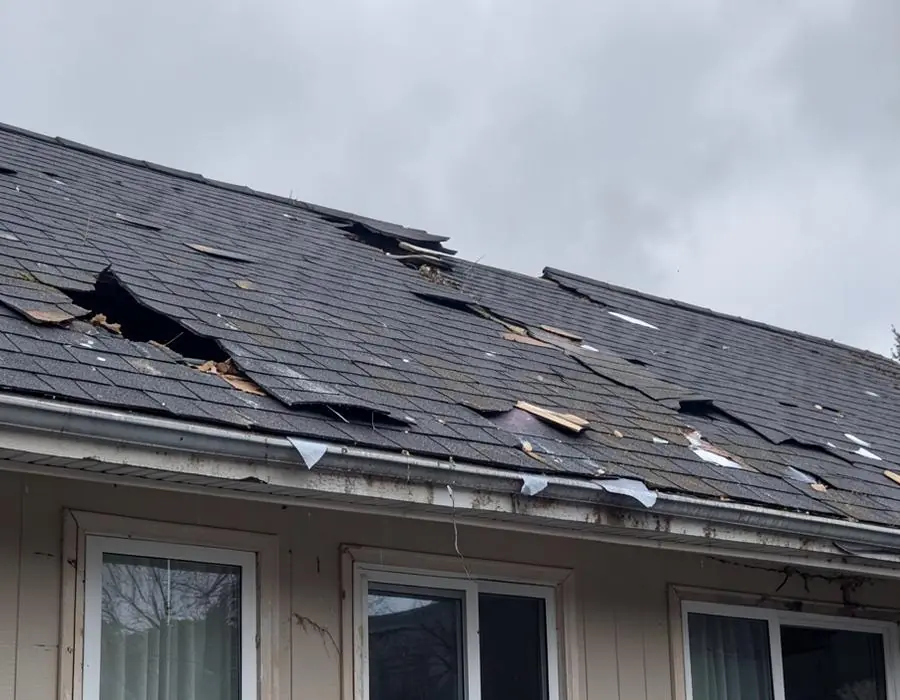 Roof repair completed on a Western New York home